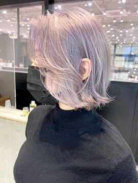 アルバム 銀座(ALBUM GINZA) ホワイトラベンダー_チェリーブラウンフェミニンロング_ba408801