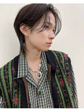 アットラブ バイ ベル(at'LAV by Belle) メンズ 伸ばしかけでもキマる! センターパートウルフヘア