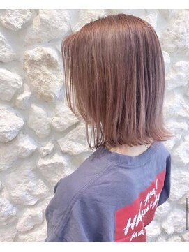 モアナバイヘッドライト 綱島店(Moana by HEADLIGHT) #ケアブリーチ#ピンクベージュ#20代30代40代