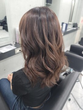 エンディアリング 東銀座(Endearing) 斜めバング/グレージュカラー/デザインカラー/眉毛/銀座/東銀座