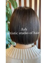 アッシュ アーティスティック スタジオ オブ ヘア(Ash artistic studio of hair) ボブ×イルミナカラー