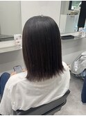 ダークブラウン×外ハネミディアム