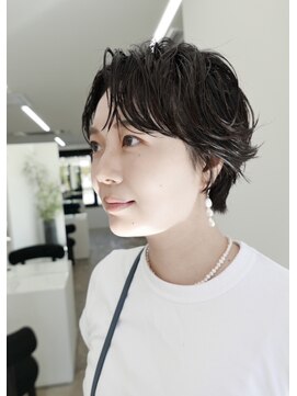 マスタード(MASTARD) 30代40代ショートボブウルフカットボブウルフ韓国ネビージュ