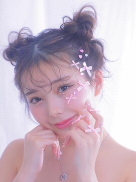 ヘア サロン クラン ソア 心斎橋店(hair salon clan soar) ツインおだんご【クランソア】ヘアセット/ヘアメ/心斎橋