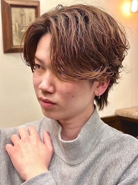 ヒロギンザバーバーショップ 神楽坂店(HIRO GINZA BARBER SHOP) フェザーパーマ
