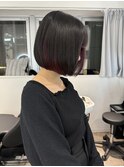 ボルドーインナーカラーボブ【大阪】