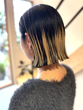 レリコ ニド(Relico-nid) 髪質改善20代30代40代大人可愛い外ハネハイライトカラー【京都】