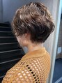 アオゾラヘアーヒカリノモリ(AOZORAHAIR hikarinomori) ショートパーマでスタイリングを簡単に◎