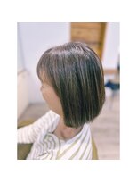 ヒラソル(girasol)&nbsp;ミセスまとまるボブ／髪質改善/高濃度水素カラー白髪ボカシ