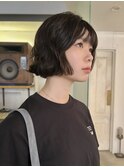 あご上ボブパーマ