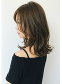 30代40代50代外ハネミディアムレイヤー髪質改善酸性ストレート