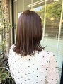 サロン(SALON)&nbsp;ロブヘアの外ハネは第一印象抜群です。