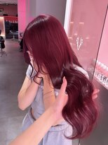 ダズリングディア(Dazzling Deer)&nbsp;チェリーレッド/レッドブラウン/韓国巻きロング/小顔ヘア