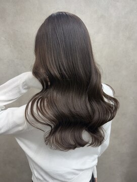 サニー 渋谷(SUNNY) バレイヤージュ、ハイライト、レイヤーロング、グレーベージュ