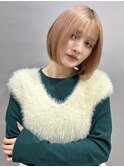 小顔ボブ顔まわりレイヤーカット