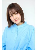 【Hairate本川越】ぷつっとボブ×ナチュラルブラウン