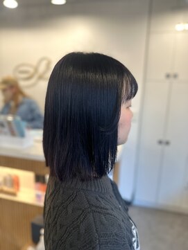 シアン 橋本店(Shian) ラベンダーブラウン×縮毛矯正