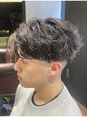 メンズフェザーパーマ