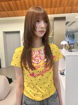 ローレンアオ(LOREN AO)&nbsp;ミルクティーブロンド/ダークブルー/デジタルパーマ/矢場町