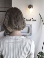 ヘアーデザイン シュシュ(hair design Chou Chou by Yone)&nbsp;☆chou chou☆透け感ダークアッシュ×ボブ