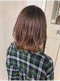 ピンクベージュ×インナーカラー