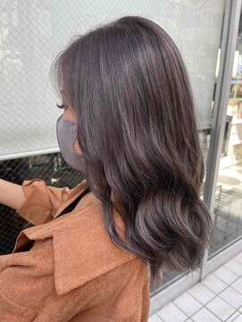 ヒップスデコ(Hip's deco) ブリーチありの透明感▽チャコールグレーカラー