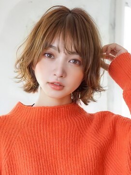 アグ ヘアー オーベル 長岡古正寺店(Agu hair aubel) 《Agu hair》毛先ランダムが可愛いフワボブ