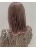ペールピンク_ヌナボブ チャンモリ ボブルフ