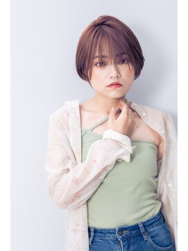 ブリング バイ スノードロップ 吉祥寺(BRING by Snowdrop) 前髪/マチルダボブ/ピンクベージュ/インナーグレージュ/吉祥寺