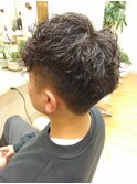 メンズショート/メンズカット/刈り上げ/スパイラルパーマ/男性