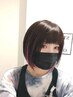 前髪カット+リタッチ+水素TR+選べるシャンプー付 ¥6,600(セルフブロー)
