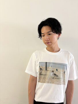 エンドリンク(endlink) ニュアンスパーマ×センターパートマッシュ