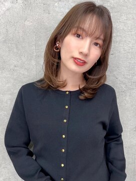 オーブヘアー アリーナ 会津若松店(AUBE HAIR alina) 20代・30代_大人可愛い顔まわりレイヤー