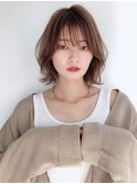 小顔レイヤー大人カジュアル*レイヤーボブ*30代40代50代*丸顔