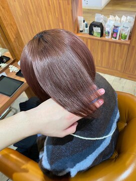 ソワン ドゥ ブレス エルネ 立花店(soin de brace elne) ワンブリーチでできるピンクベージュ◎