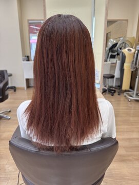 ステラ 南花畑店 髪質改善カラー　レッドブラウン