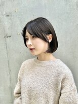 ハルキ ミナト ジャパン オオサカ(HARUKI MINATO japan OSAKA)&nbsp;ナチュラルボブ　切りっぱなし　ミニボブ　20代30代　梅田