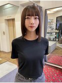 ◎30代40代小顔見せ美髪ストレートパーマミディアム◎