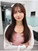 【レイヤーカット】韓国ヘア顔まわりカットロングレイヤー堀江