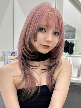 アイトーキョーエス 渋谷(AI TOKYO S) ハッシュカット/ミディアムレイヤーカット/デザインカラー/渋谷