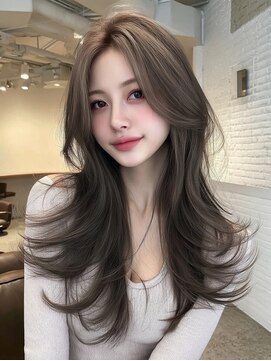 ノイズオオサカ 梅田店(NOISM OSAKA) 大人可愛い20代30代40代インナーカラー小顔ウルフレイヤーボブ