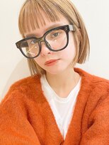 ディッセンバー 神宮前(December)&nbsp;ボブ/透けるベージュカラー