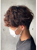 マッシュ×パーマ