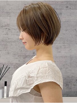 ヘアーアンジェ 南矢野目店(Hair ange) 【お客様スタイル】秋カラー×ショートボブNo.9