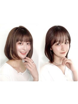 【カット＋全体カラー＋最上級Tr 9,900円】パーソナルカラー診断◎［銀座駅３分］