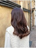 外ハネロング/波ウェーブ/ブラウンカラー/30代/40代/50代/梅田