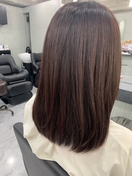 エンディアリング 東銀座(Endearing) 大人可愛いミディアムセミロング20代30代40代髪質改善東銀座