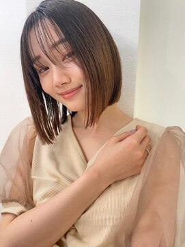 ロンドソレイユ 池袋(Lond soleil) ボブ/前髪カット/レイヤーカット×ケアブリーチ/デザインカラー