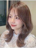☆ イメチェン小顔カット愛され斜めバング美髪シースルーバング