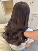 4682髪質改善グレージュカラーレイヤーロング韓国ワンホンヘア